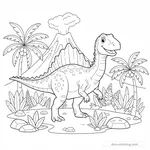Coloriage Acrocanthosaurus #2