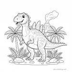 Coloriage Acrocanthosaurus #5