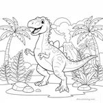 Coloriage Acrocanthosaurus
