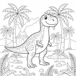 Coloriage Albertosaurus #2