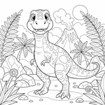 Coloriage Albertosaurus #3
