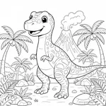 Coloriage Albertosaurus #5