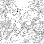 Coloriage Archaeopteryx #4