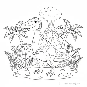 Coloriage Baryonyx #5