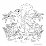 Coloriage Baryonyx #5