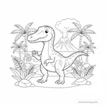 Coloriage Baryonyx #3