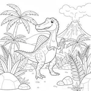 Coloriage Baryonyx #4