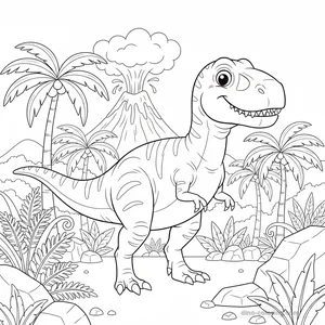 Coloriage Carcharodontosaurus #4
