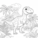 Coloriage Carcharodontosaurus #4