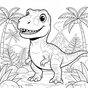 Coloriage Carcharodontosaurus #3