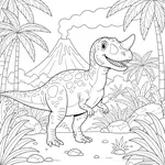 Coloriage Ceratosaurus #4