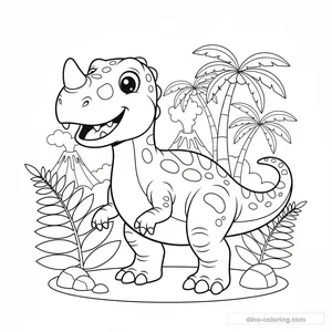 Coloriage Ceratosaurus #5
