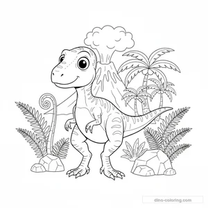 Desenho de Coelophysis #3