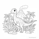 Coloriage Coelophysis #4