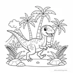 Coloriage Compsognathus