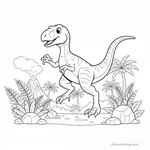 Coloriage Deinonychus