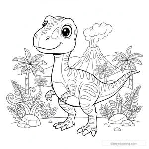 Desenho de Deinonychus #3