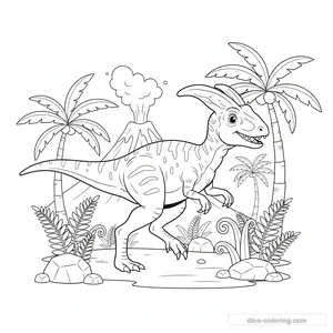 Coloriage Dilophosaurus