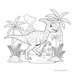 Coloriage Dilophosaurus