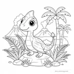 Coloriage Dimorphodon #3