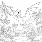 Coloriage Dimorphodon #4