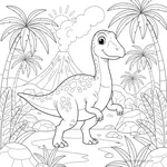 Coloriage Edmontosaurus #3
