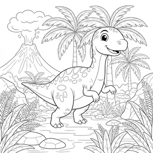 Coloriage Edmontosaurus #2