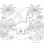 Coloriage Edmontosaurus #4