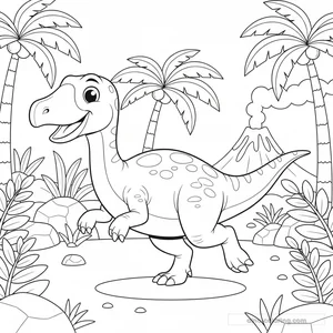 Coloriage Edmontosaurus