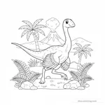 Coloriage Gallimimus #5