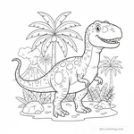 Coloriage Giganotosaurus #2