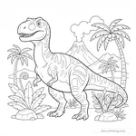 Coloriage Giganotosaurus #4