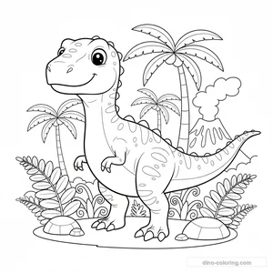 Coloriage Giganotosaurus #3