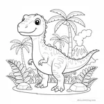 Coloriage Giganotosaurus #3