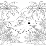 Coloriage Ichthyosaurus #4
