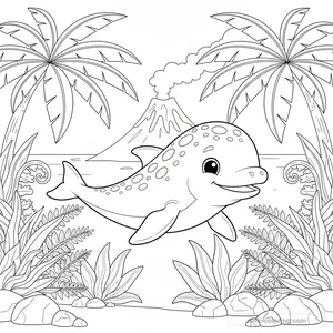 Coloriage Ichthyosaurus #4