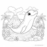 Coloriage Ichthyosaurus #5