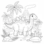 Coloriage Kentrosaurus #5