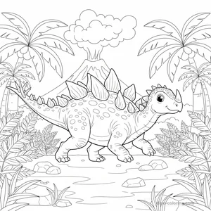 Coloriage Kentrosaurus