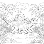 Coloriage Kentrosaurus