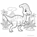 Coloriage Lambeosaurus