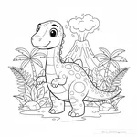 Coloriage Maiasaura #3