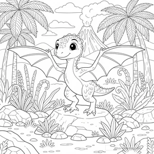 Coloriage Microraptor #4