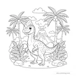 Coloriage Oviraptor #2