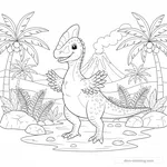 Coloriage Oviraptor #5