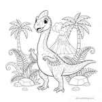 Coloriage Oviraptor #3