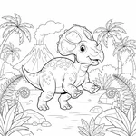 Coloriage Protoceratops