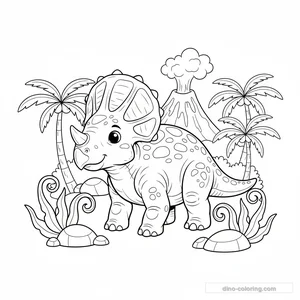 Coloriage Protoceratops #5