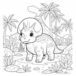 Coloriage Protoceratops #2