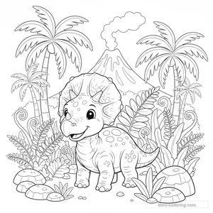 Coloriage Protoceratops #4